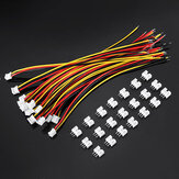 Excellway® 20pcs 24AWG PH2.0 3pin Wire Electronic Line Single Head 