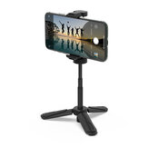 BlitzWolf® BW-BS0 Soporte para teléfono con trípode de escritorio mini multiángulo, portátil para selfie, monopié para teléfono, cámara y luz LED