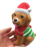 Cachorrinho de Natal Molefun Mole 13*8.5*6.5CM Licenciado de Subida Lenta com Embalagem de Coleção de Presente