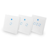 SONOFF® T1 UK 1-3 Gang AC 90V-250V 600W WIFI And RF 86 Type Smart Wall Touch Light Switch Module