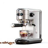 [EU/AE Direct] HiBREW H11 Félig automata Espresso Gép 1450W 1.1L 19Bar Nagy kinyerés 25mp Gyors fűtés Egyes/Kettes csészékhez EU