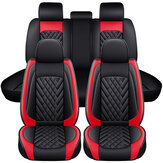 ELUTO 11pcs Universal 5 Seater Car Seat Covers Seat Cushion PU Leather Non-slip Protector Mat