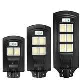 Luces de calle de lámpara de jardín de luz solar LED de 800-2800W con sensor de movimiento PIR de seguridad y control remoto