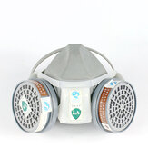 Antipolvo PVC Gas Mascara Respirador Filtro Protección antipolvo Pintura Pulverización Mascara