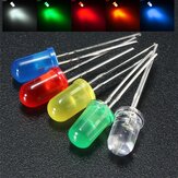 50szt. 5mm okrągłych diod LED w kolorze czerwonym, zielonym, niebieskim, żółtym i białym, rozproszonych