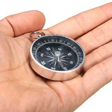 44mm Metal Camping Hiking Compass Aluminum Shell With Key Ring Compass