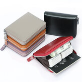 DKER YP-234 Leather Card Bag Mini Credit Card Driver License Multi-Position Design Compact Wallet For Men Women