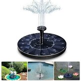LIUMY Solar Fountain Pump 1.4W 150L/H Circle Solar Power Water Floating Panel with 6 Attaches for Pond Fountain BirdBath Garden Decoration Water Cycling No Electricity Required