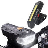 XANES 600LM ドイツ規格の自転車フロントライト 500LM USB充電式 LED自転車テールライトセット