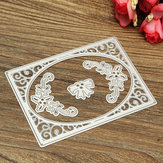 4 w 1 8x11.3cm Frame Flower Bowknot Album fotograficzny Paper Work Card DIY Cutting Ties