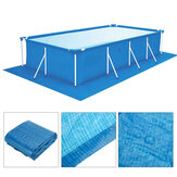 Cubierta de suelo a prueba de polvo para piscina grande de tamaño cuadrado con borde para exterior de villa, jardín o piscina
