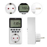 Bakeey UE Plug Outlet Elétrico Digital Socket Timer Plug 220V Time Control Timer Countdown Switch