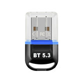 Dongle adattatore wireless Bluetooth 5.3 USB per altoparlante PC, mouse senza fili, tastiera, ricevitore musicale e trasmettitore audio Bluetooth