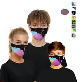 Série de tinta/digital - Máscara facial antipoeira PM2.5 com duplo chip, respirável, protetora e à prova de vento para esportes ao ar livre como ciclismo e escalada