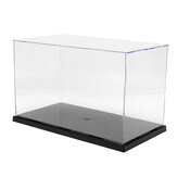 Caixa de exibição de acrílico transparente de 31x17x19cm com proteção contra poeira