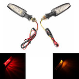 Motorcycle 4-wire Dual Color Turn Light LED Signal Light 