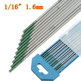 Green Tip Pure Tungsten Electrode for TIG Welding 10PK  1.6mm X 150mm 