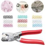 9.5mm 100 Sets 10 Couleurs Prong Ring Press Studs Snap Fasteners Clip Plier