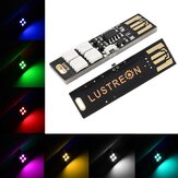 LUSTREON 1.5W SMD5050 Mini Düğme Anahtarı Mobil Taşınabilir Şarj Cihazları DC5V için Renkli USB LED Lamba