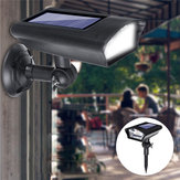 2 az 1-ben napenergia táplálású kert Spot Light LED Dummy Camera biztonsági fal lámpa érzékelővel