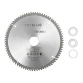 185mm 80 Teeth Circular Saw Blade with 3pcs Reduction Rings Fits for 190mm Saws