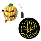 Halloween LED Wire Mask Light Up Party EL Mask Cosplay Costume Supplies Glow In Dark Horror Pumpkin Masks