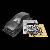 1/10 de Plástico Transparente PVC Transparente RC Car Body Shell 260mm Distância entre eixos para HSP HPI YOKOMO Tamiya