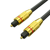Câble audio optique numérique GCX Toslink mâle à mâle Fibre optique SPDIF Cordon audio optique pour amplificateurs Lecteur Blue-ray Câble optique Xbox Soundbar