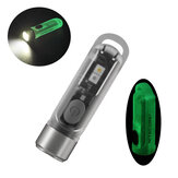 NITECORE TIKI GITD Glow-in-the-dark 300lm Mini LED Keychain Light High CRI UV EDC Flashlight Self-luminous Camping Light
