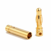 5 par 4 mm RC-batterianslutningar i guldfärgat bulletmodell
