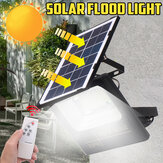Lámpara de inundación de calle de luz solar LED de 129 luces al aire libre a prueba de agua para jardín con control remoto
