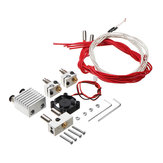 0.4mm 1.75mm Filament Two Into Two Out Extruder Kit with Heating Block/Nozzle/Cooling Fan/Thermistor