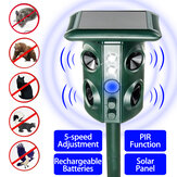 Original 
            Solar Ultrasonic Animal Repellent Repeller LED PIR IP44 Motion Sensor Bird Snake