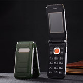 Hodoo X7 Flip Telefon 2.4 '' 2800 mAh Büyük KUTUSU FMDual El Feneri Çift SIM Kart Uzun Bekleme Özelliği Telefon