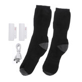 Meias elétricas quentes de 3,7 V, meias aquecidas por USB recarregáveis e laváveis, para homens e mulheres