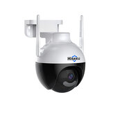Câmera de segurança Hiseeu 4K 8MP WiFi externa com PTZ inteligente, áudio bidirecional, visão noturna, detecção de pessoas com IA, à prova d'água IP66, suporte para cartão TF, câmera de segurança residencial