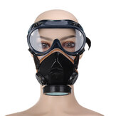 Gas Mask Anti Gas Chemical Pesticide Respirator 300 hours Used with Googles