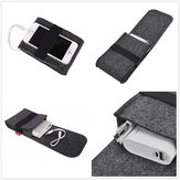 Banca di alimentazione Mouse Cavo USB Accessori digitali Borsa portaoggetti in feltro