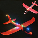 Luce a LED per aereo di lancio a mano giocattolo Epp pezzi modificati casuale colore