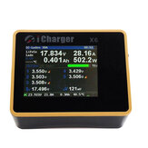 Cargador y descargador inteligente de baterías iCharger X6 800W 30A DC con pantalla LCD de equilibrio
