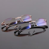 Gafas de lectura sin marco de resina con recorte de diamantes y protección contra la luz azul, unisex