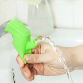 Dispositivo di estensione del rubinetto del bagno in gel di silice altamente elastico Honana per il risciacquo e il lavaggio dei denti dei bambini
