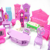 ドールハウスセットプラスチック家具ミニチュアルーム人形のおもちゃ子供子供ふりプレイギフト装飾モデリング