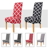 Housse de chaise extensible imprimée, housses élastiques pour sièges de bureau pour les restaurants, banquets, hôtels et décoration d'intérieur