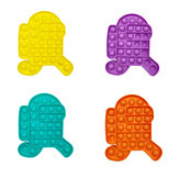 Новые многоцветные Popits Fidget Push Bubble Sensory Смешные Средство от стресса Образовательные головоломки Fidget Игрушка для взрослых и детей Креативные подарки