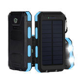 10000mAh Double USB Puissance Solaire Batterie Chargeur DIY Etui de Batterie avec Lumière LED pour iPhone X 8 Oneplus5