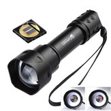 Linterna UltraFire T20 10W IR Flashlight 850nm 940nm zoomable, LED infrarrojo de visión nocturna táctica, lámpara de relleno de caza