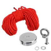 D42mm 80KG Neodymium Magnet Salvage 304 Steel Recoverry Fishing Kit with 20M Rope for Home Safety