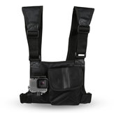 Sangle de poitrine de montage de harnais de caméra pour Gopro EKEN SJCAM SOOCOO Yi 4K sac à dos avec sac de kits