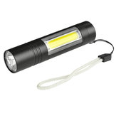 XANES 1518B XPE + COB 1000 Lumens 3 Modos De Brilho Tático EDC LED Lanterna